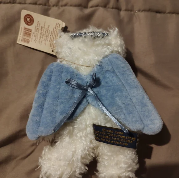 Boyds Bear The Head Bean Collection Blue Angel - Picture 3 of 4